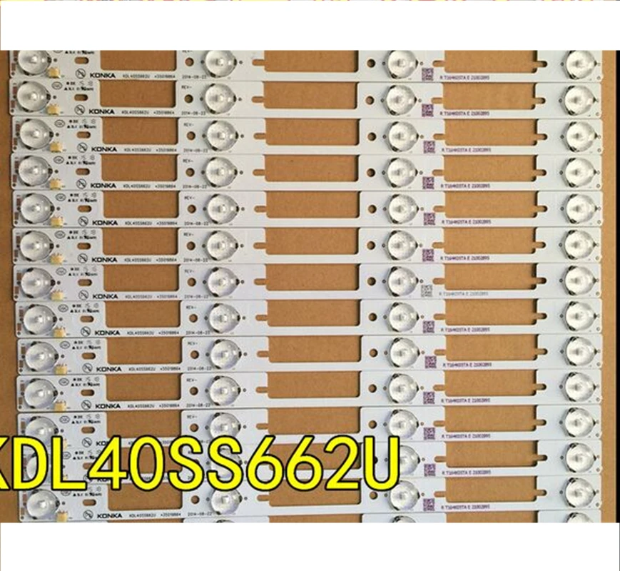 

10 Pieces 4 LEDs* 6V LED backlight bar for Konka 39 inches TV KDL39SS662U 35018339 Konka 40 inches KDL40SS662U 35019864 327mm