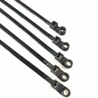 100 шт. нейлоновые кабельные застежки с креплением с отверстием для винта самоблокирующаяся петля обмотка пучка стяжки ремни для автомобиля фиксирующийся органайзер для проводов