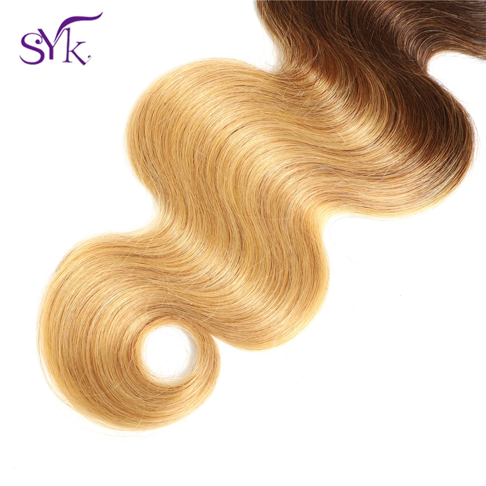 SYK волос эффектом деграде (переход от темного к бразильские человеческие волосы