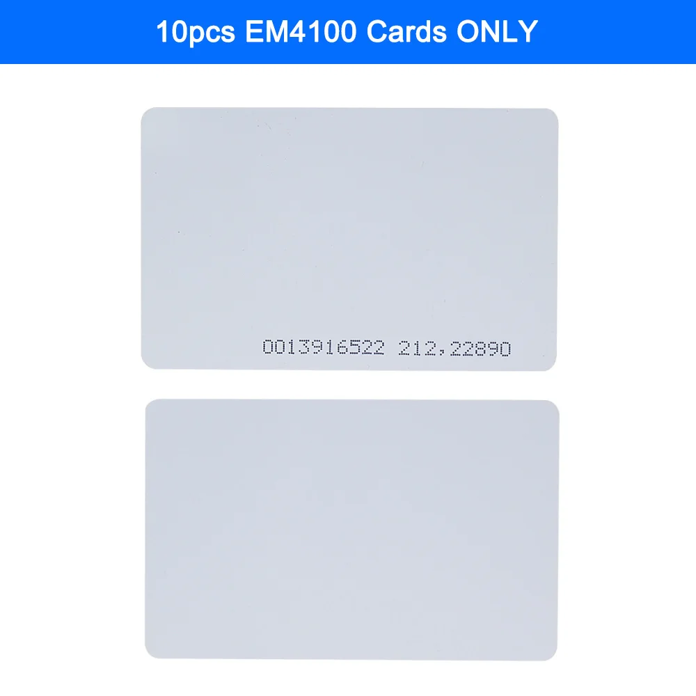 10 cards ONLY IP68 водонепроницаемая система контроля доступа наружная RFID Клавиатура WG26 контроллер доступа клавиатура непромокаемая 10 EM4100 брелоки для дома - Цвет: 10 cards ONLY