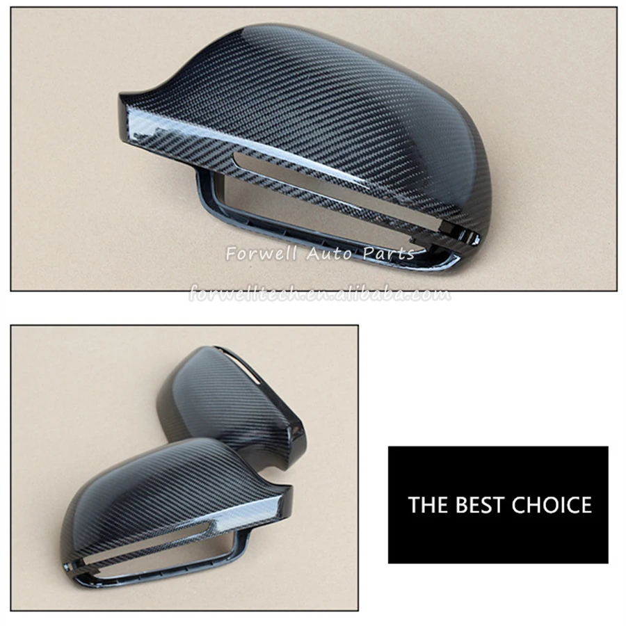 

Top Quality carbon fiber material Rearview mirror cover for audi A4/B8/Q3