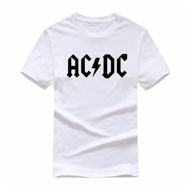 Camisetas Hombre AC/DC Группа рок футболка для мужчин s acdc Графические футболки принт о-образный вырез хип-хоп короткий рукав Повседневная футболка мужская одежда