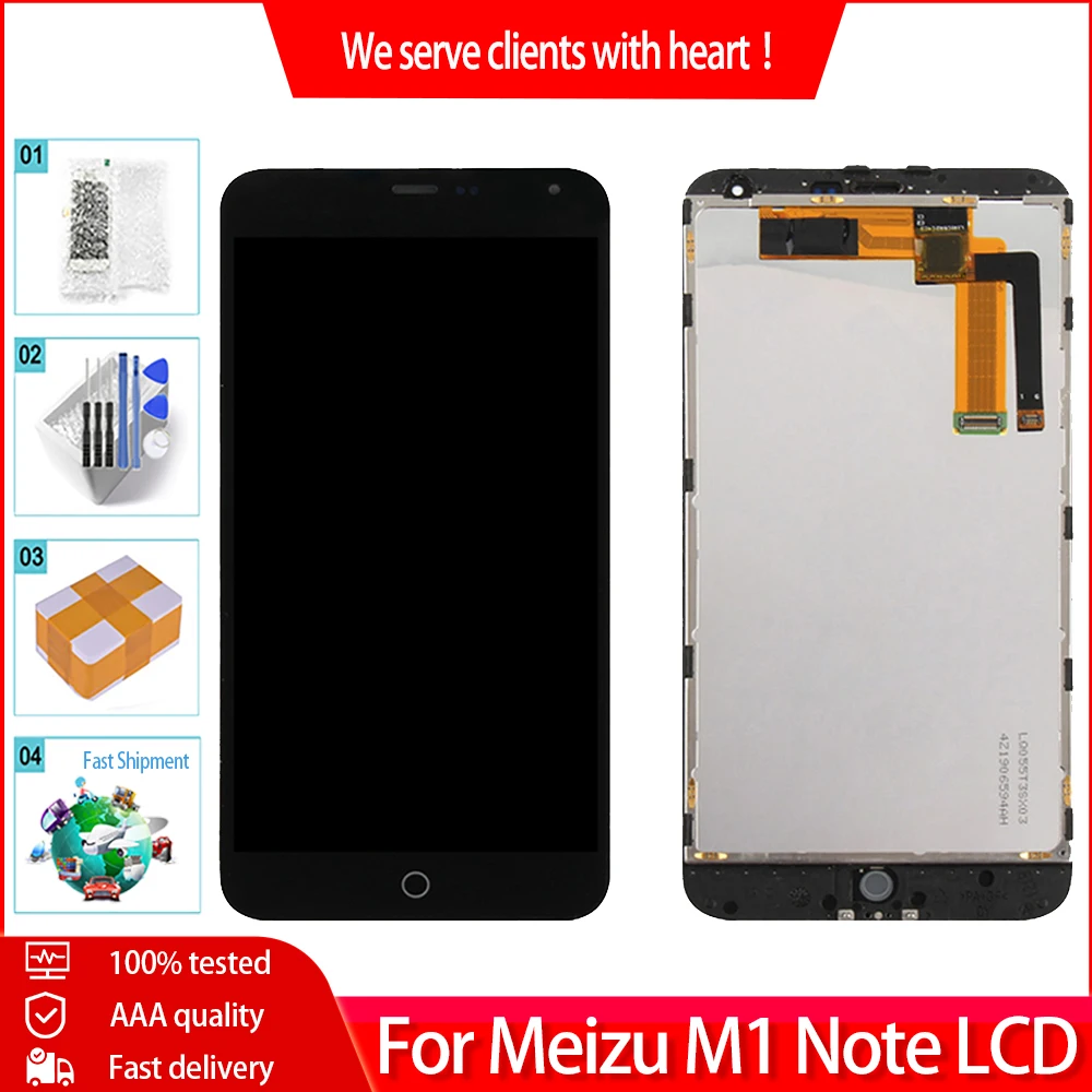 Оригинальный ЖК дисплей для MEIZU M1 Note M463U сенсорный экран с рамкой дигитайзер