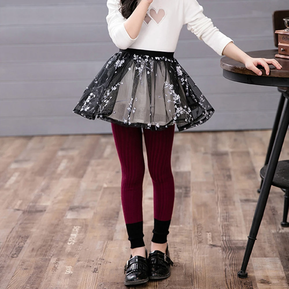 2020 леггинсы для девочек хлопковые детские эластичные цветные Детские