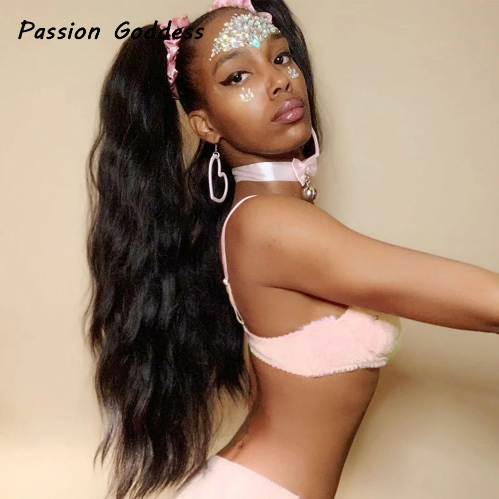 Кавайная Женская плюшевая кофта с вышитыми животными на бретельках пушистые