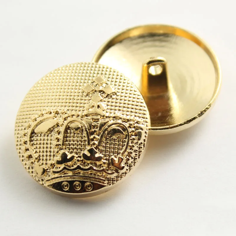 10 шт. металлическая Золотая пуговица в стиле ретро для одежды металлические