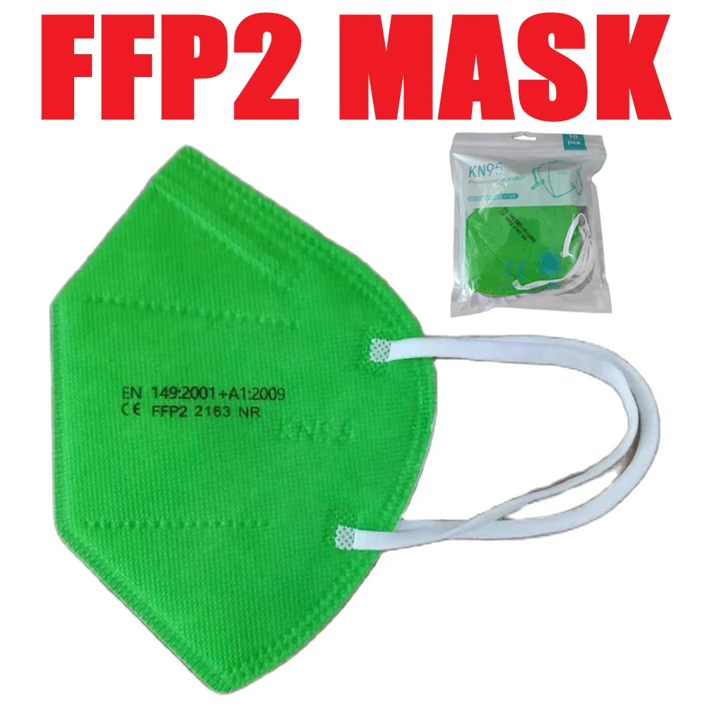 FFP2 Mascarillas CE KN95 маска для лица с фильтром взрослых ffp2mask 5 слойная защитная макияжа