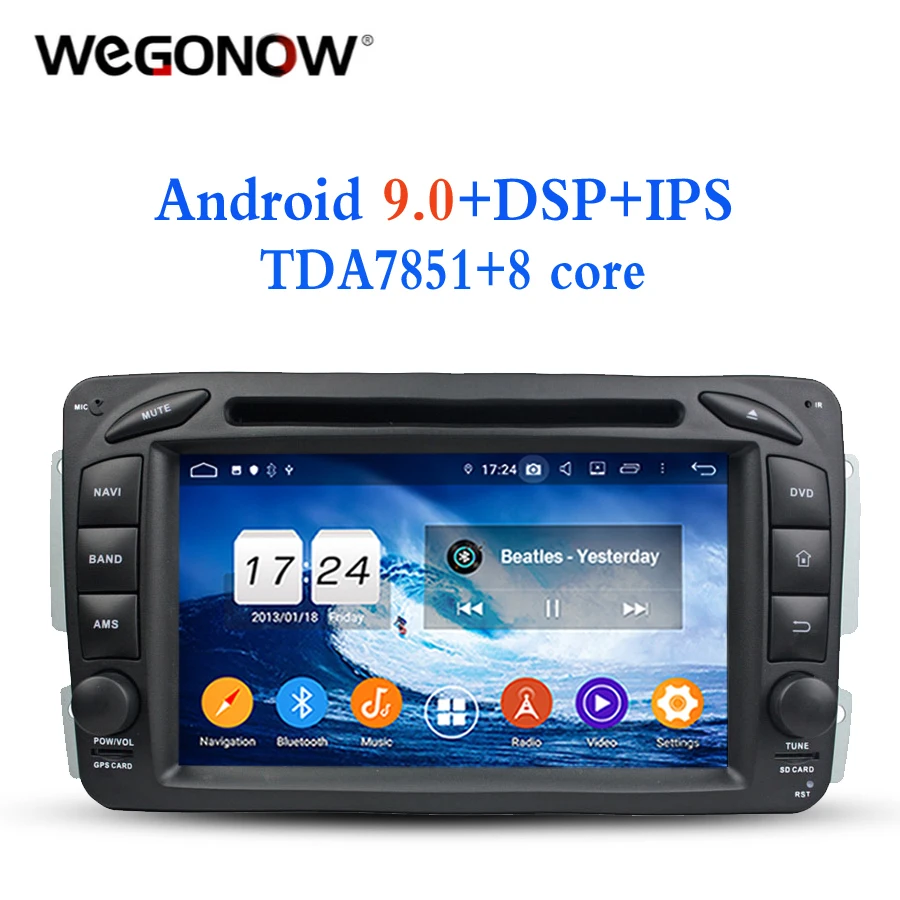 Android 9 0 для Benz W163 W209 W203 W170 W210 W168 1998 2005 4 Гб ОЗУ 8 ядерный автомобильный dvd плеер Wifi