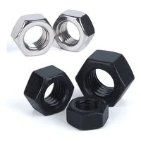 black grade 8 8 or 304 steel din934 hex hexagon nut for m1 2 m1 4 m1 6 m2 m2 5 m3 m4 m5 m6 m8 m10 m12 m14 m16 m20 m24 screw bolt