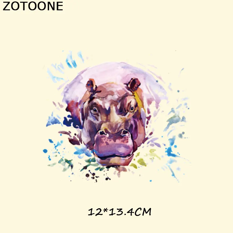 ZOTOONE пирография 18*17 см теплая мультяшная лиса термопереводная глажка наклейки утюжок на Пластыри для одежды моющиеся аппликации E - Цвет: 0290