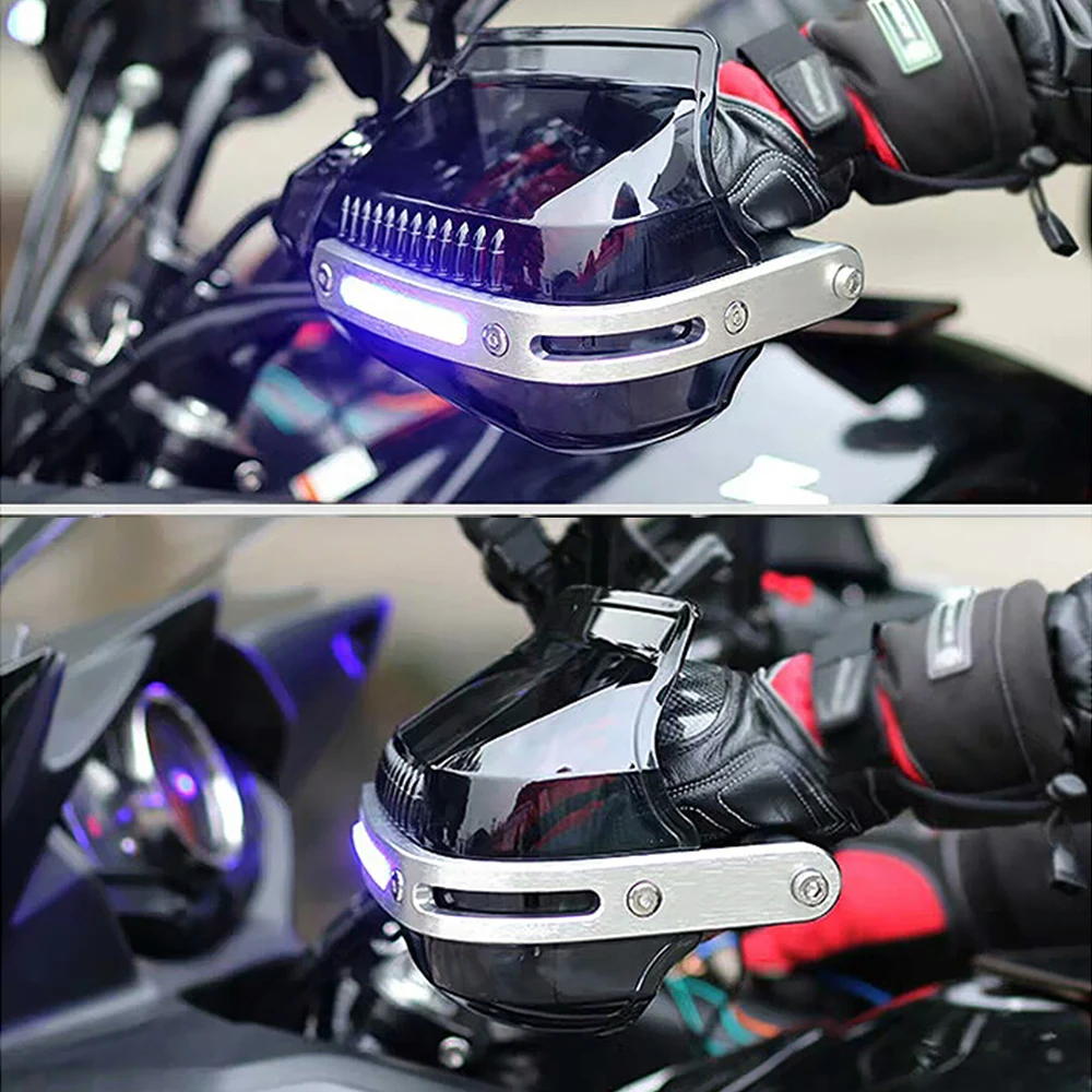 

Motorbike Hand Guard Handlebar Handguards Protector With Light FOR YAMAHA virago 125 535 1100 Tenere 700 Raptor 700 T700 XTZ 700