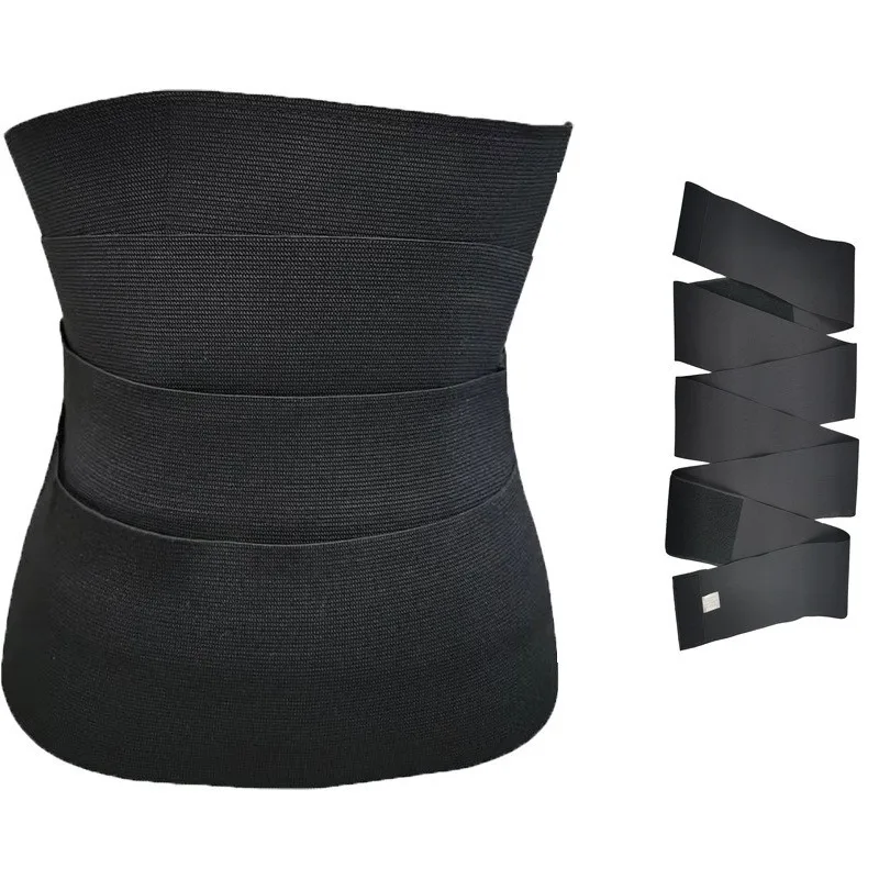 

4m Black Adjustable Elastic Abdominal Band Ladies Sports Elastic Shape Waist Belt Women's Body Shaping Belt Resistance Band