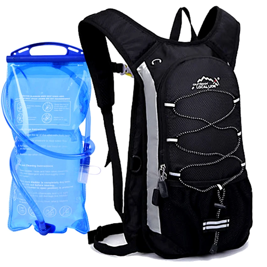 

Hot MTB Bike Waterproof Bicycle Rucksack Backpack with Water Bags Hiking Camping Outdoor Cycling Sport Polyster Cycling Backpack
