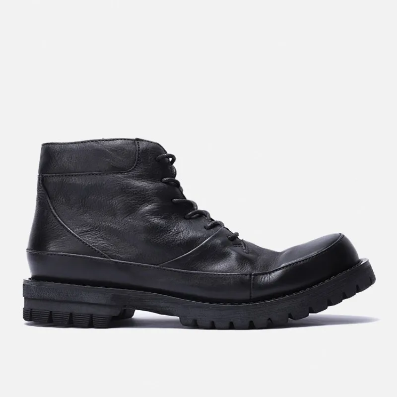 Мужские мотоциклетные ботинки на платформе в британском стиле