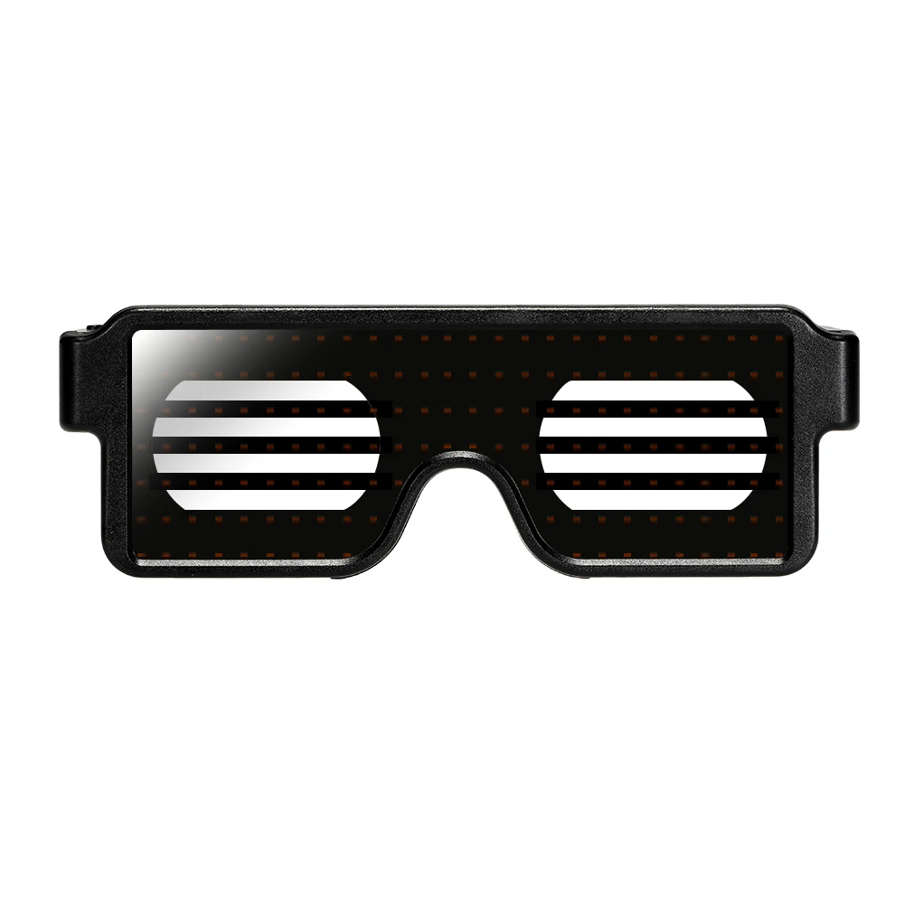Ordinary LED Glasses Приложение управления Светодиодный очки Bluetooth волшебный светодиодный вечерние очки светящиеся события и вечерние принадлежности для рождества и Хэллоуина - Цвет: Ordinary LED Glasses