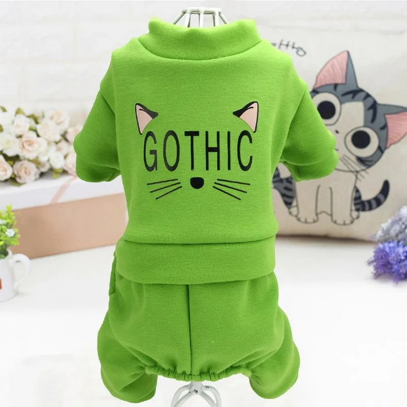 

Dog Jumpsuit with Soft Fleece Four-legged autumn Winter Dog Clothes for Puppy Coat Pet cat Outfits Clothing Yorkie shih tzu
