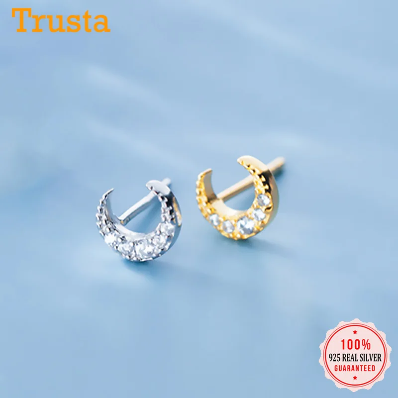 Женские серьги гвоздики из серебра 925 пробы с фианитом|Серьги-гвоздики| |