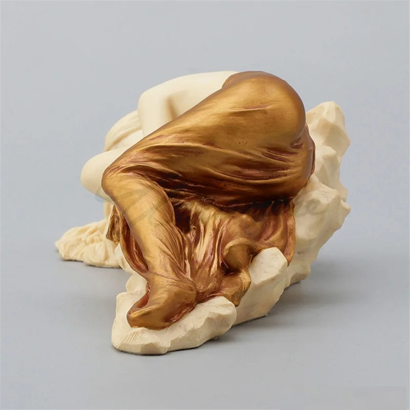 Современная Статуэтка из смолы Обнаженная женщина статуэтка абстрактные