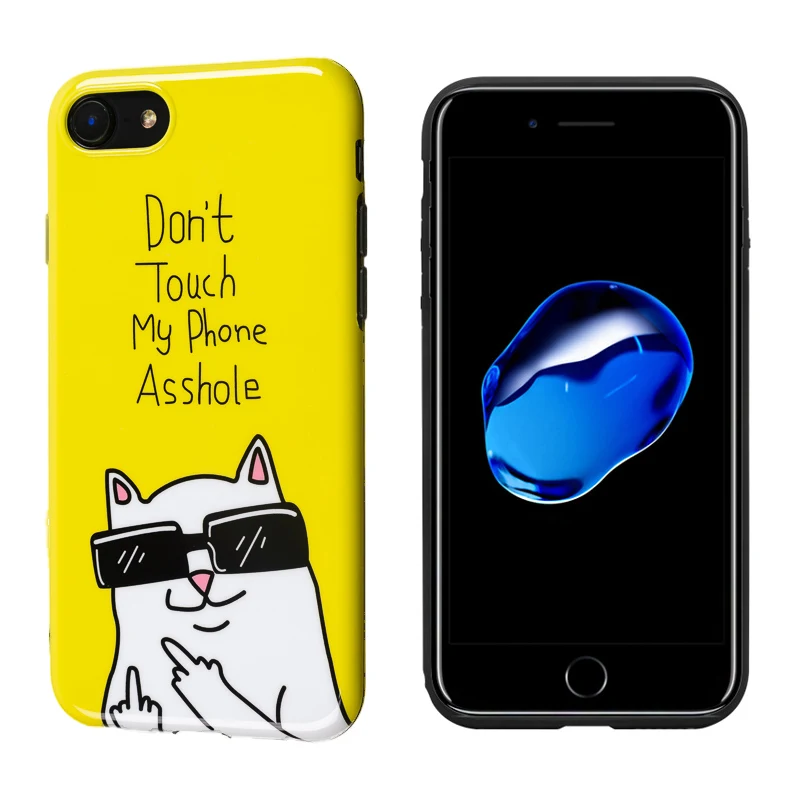 Роскошный фирменный глянцевый мягкий силиконовый чехол для iPhone X XS Max XR 7 8 Plus 6 6S