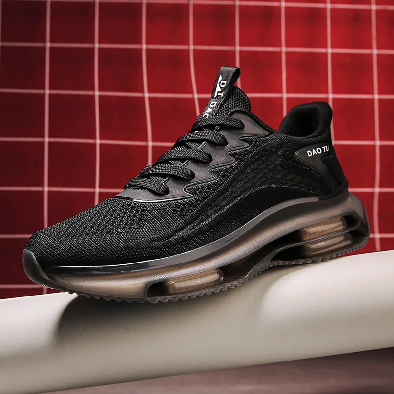 

Черные мужские дизайнерские кроссовки для бега, высококачественные мужские уличные модные Молодежные Дизайнерские кроссовки с воздушной ...