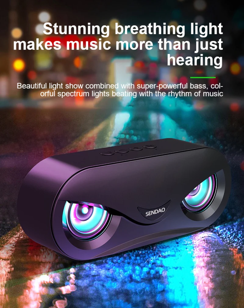 Беспроводная Bluetooth-колонка с функцией FM-радио и будильником | Электроника