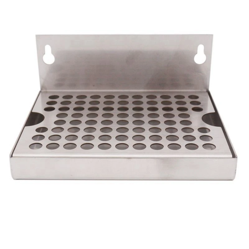 

Wall Mount Beer Drip Tray No Drain 304 Stainless Steel Homebrew Kegging Draft Beer