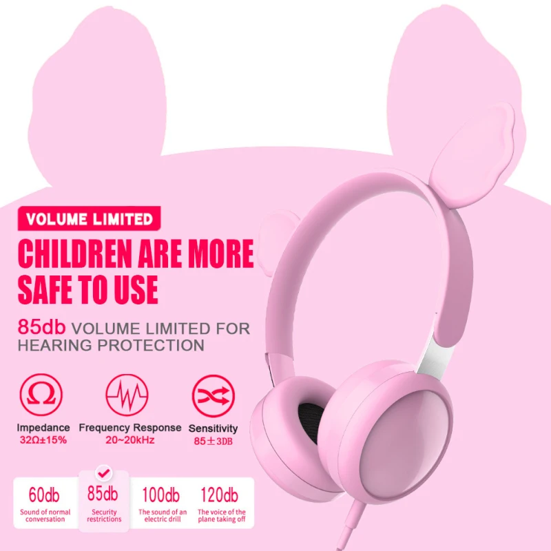 3 5 мм розового цвета с украшением в виде кошачьих ушек Милая панда подарок для