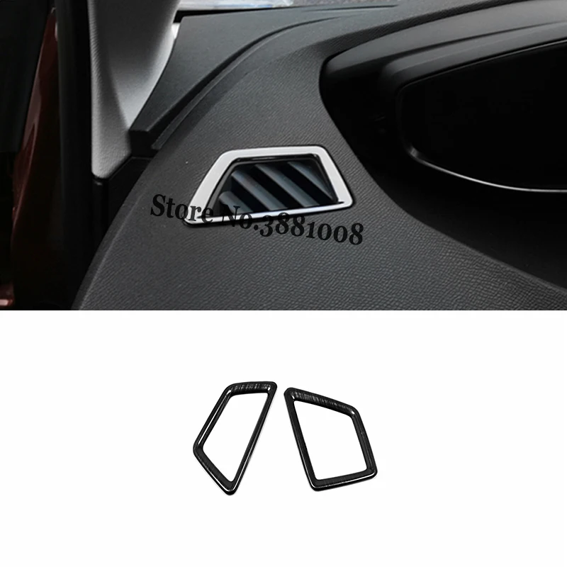 

For Peugeot 3008 GT 5008 2017-2021 Car Air conditioner outlet AC Vent Cover Trim Stainless steel Styling Accessories 2pcs