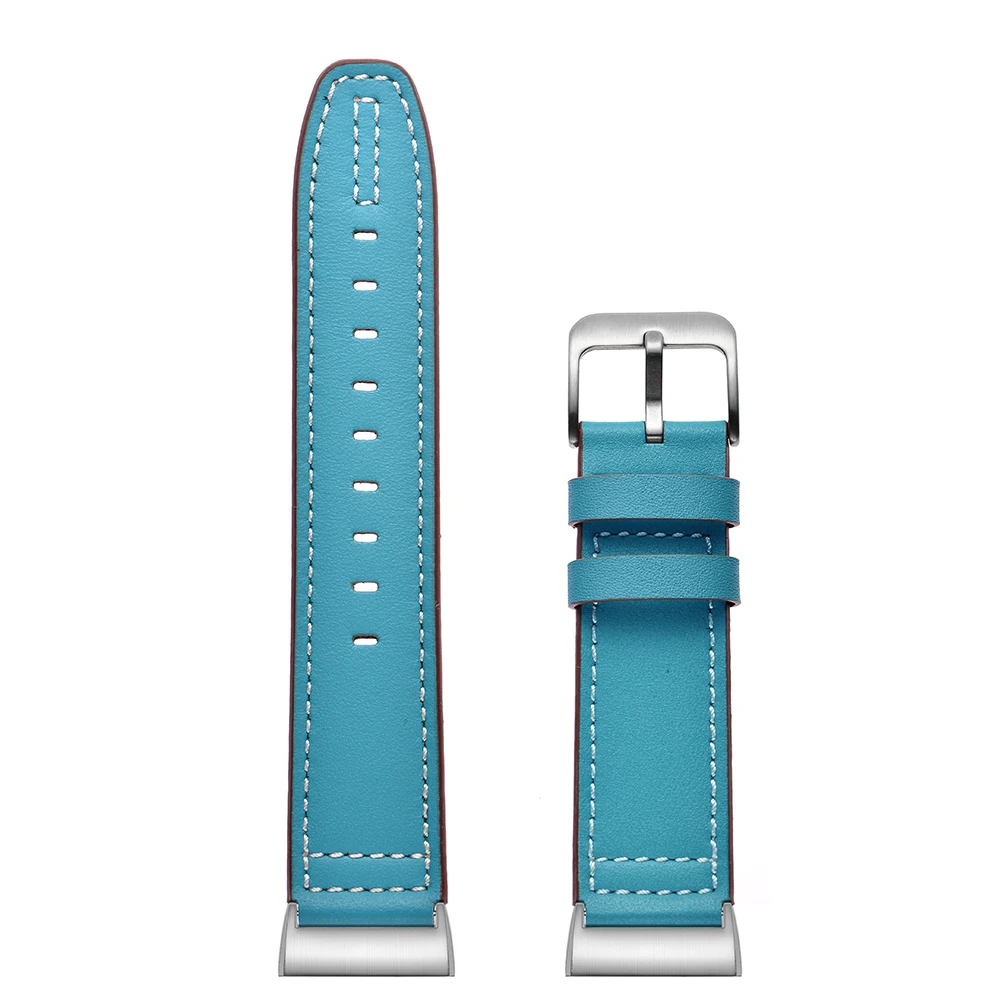 blue-B Кожаный ремешок для браслета Fitbit charge 2 кожаный ремешок для Fitbit charge 3 ремешок умный Браслет Смарт-часы ремешок на запястье - Цвет: blue-B