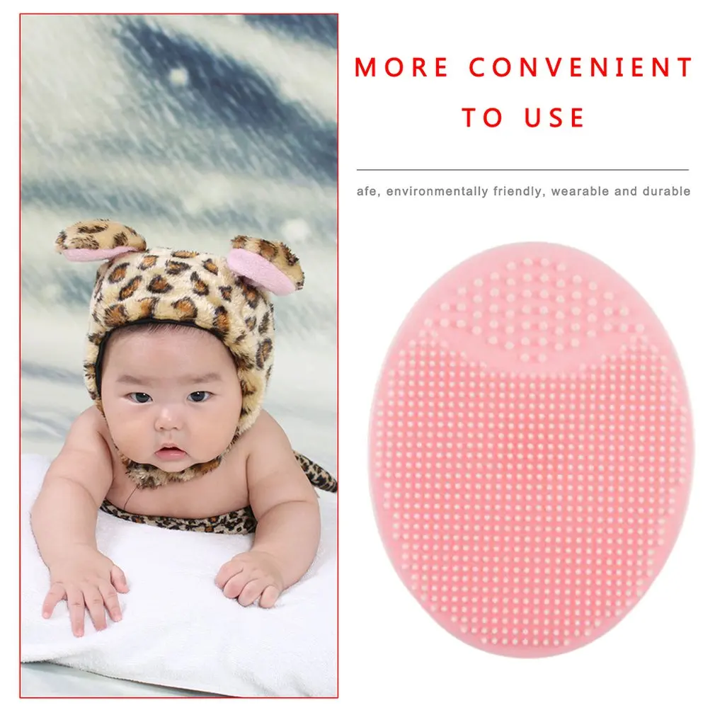 

Deep Cleansing Manual Cleansing Instrument Soft Silicone Oval Face Wash Brush Baby Shampoo Brush Cleansing Brush