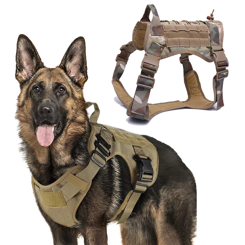 Тактическая Военная портупея для собак армейская модель K9 рабочий ошейник жилет