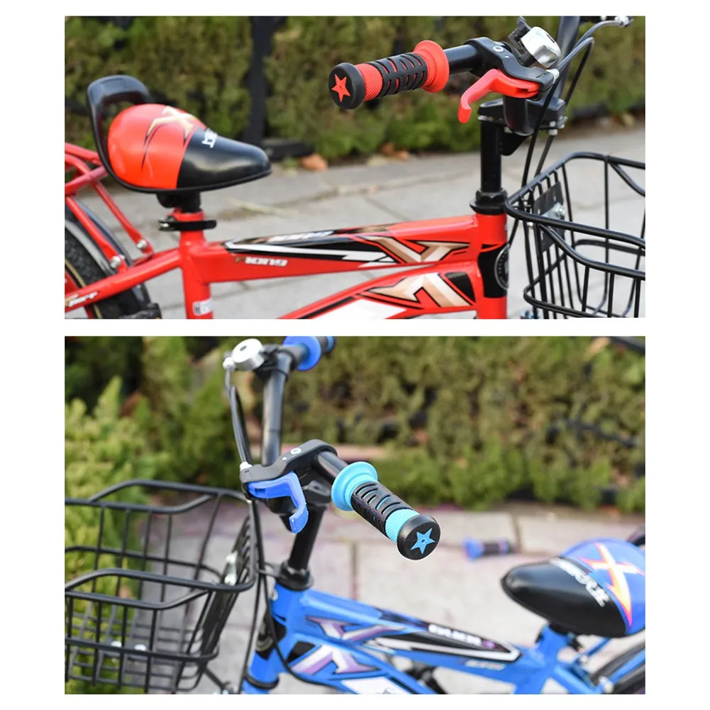 Rubber Bike Bicycle Handle Bar Grips Tricycle Scooter Handlebar For Kids Child Non-Slip Waterproof Cycling Shift Handle Grips