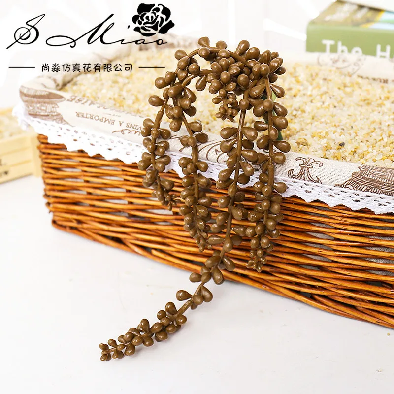 Description Picture 6 of item1pc Artificial Succulent Plants DIY Home Office Garden Decor Wall Plants Artificial Flower String Wall Hanging Plants Succulents