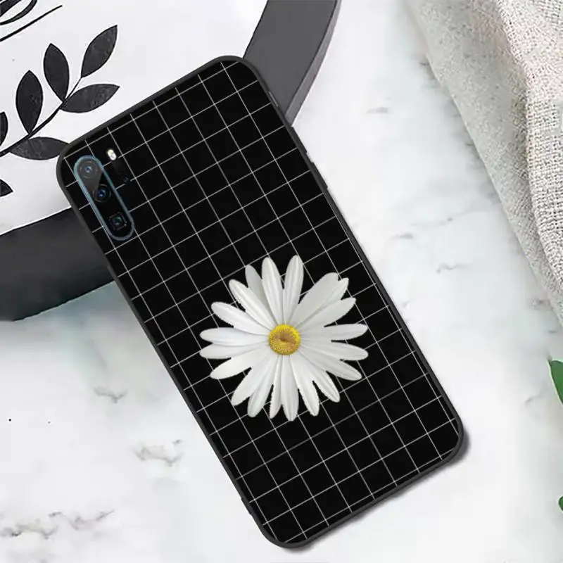 

Daisy flower Aesthetics art Phone Case For Huawei honor Mate P 10 20 30 40 i 9 8 pro x Lite smart 2019 nova 5t