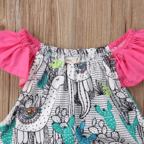 Summer New Cute Baby Girls Floral Romper Sleeveless Jumpsuit Toddler One-Pieces Kids Clothes Casual Sunsuit Outfits 0-24M | Детская
