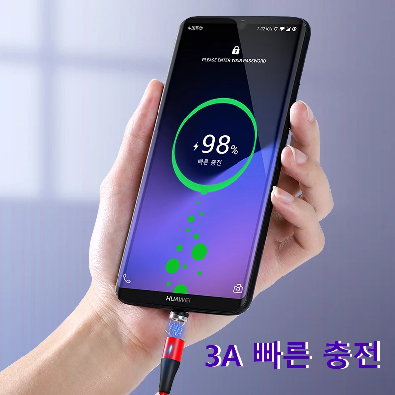 TOPK, 1 м, модернизированный, 3 А, магнитный Micro USB кабель для быстрой зарядки телефона, 8 Pin, usb type-C кабель для iPhone, samsung, huawei, Xiaomi