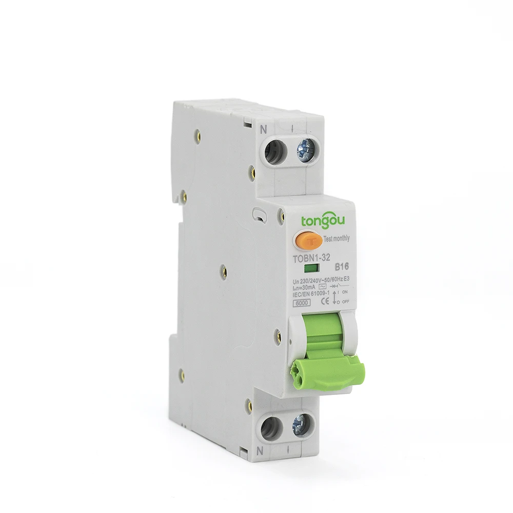 Автоматический выключатель с защитой от перегрузки по току и утечки 18 мм 16 А 30
