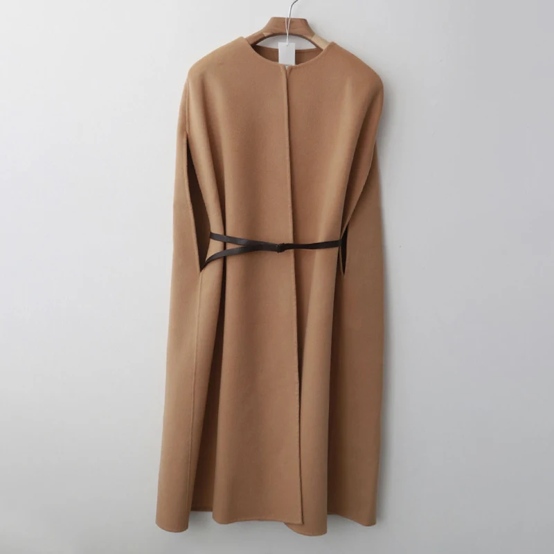 

Oversized Tweed Coat For Women O Neck Sleeveless Patchwork Loose Vintage Pink Coats Female 2020 Fashion Autumn Clothing
