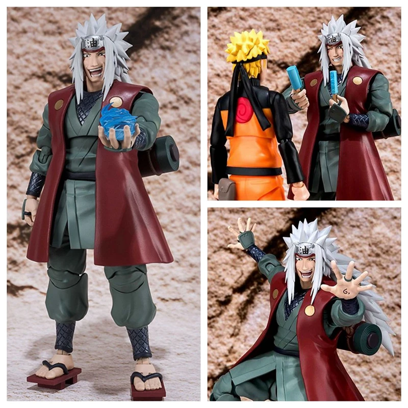 СВЧ " Аниме 16 см Наруто Shippuden Jiraiya ПВХ фигурка Коллекционная модель игрушки подарок