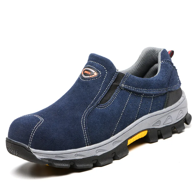 Мужские Модные дышащие стальные носочки большого размера Рабочая защитная обувь