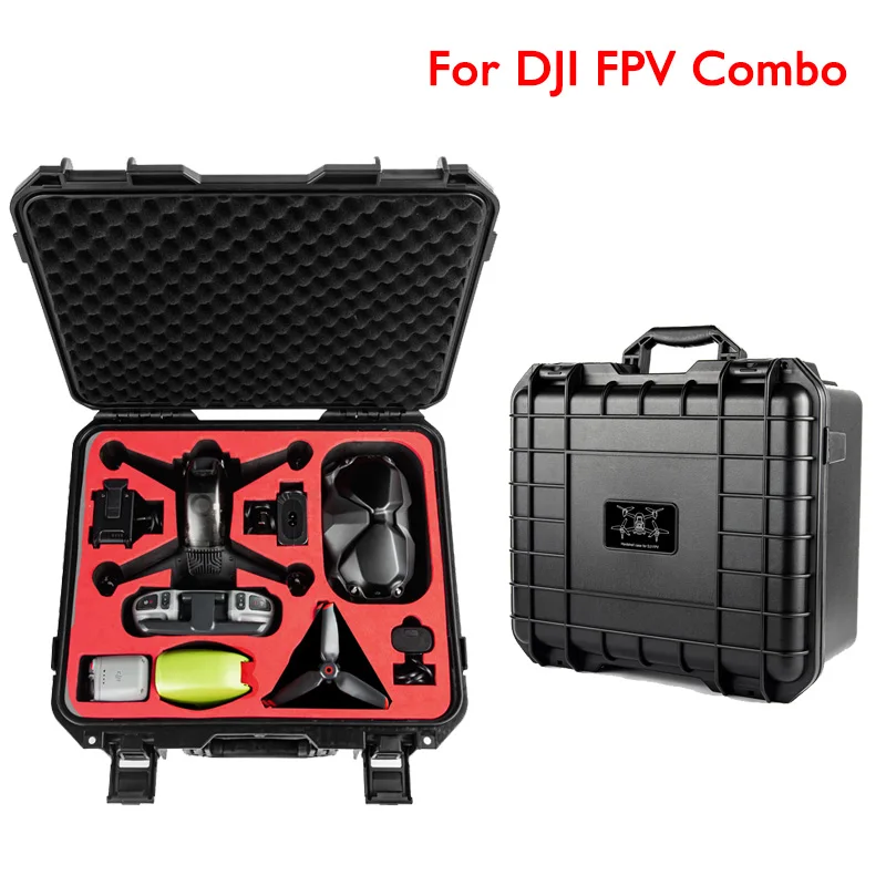 

Waterproof Box For DJI FPV Combo Portable Storage Bag Anti-explosion Hard Cover Shell Carrying Case For Full Drone Accessories