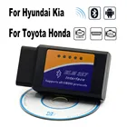 Автомобильные диагностические инструменты ELM327 V2.1 Bluetooth OBD2 Android для Toyota Honda Hyundai Kia Fit Accord HRV i30 i20 Ceed RIO 500, сканер