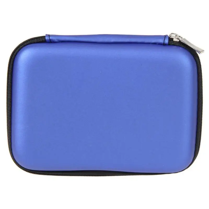 blue 2," HDD сумка Внешний USB жесткий диск для переноски мини Usb кабель Чехол сумка для наушников для ПК кабель для жесткого диска чехол - Цвет: blue