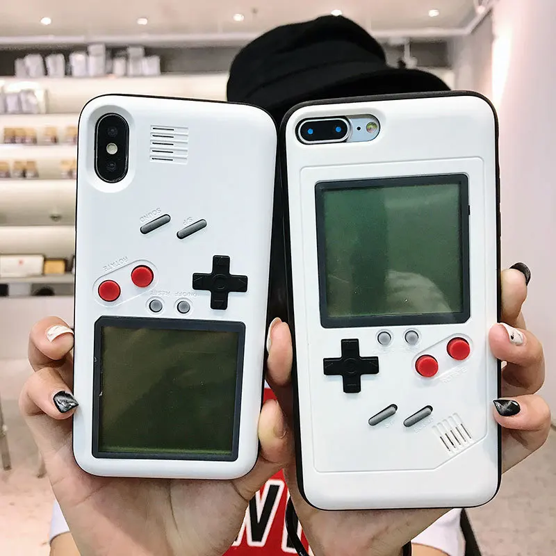 Классический черный белый игровой чехол в стиле ретро для телефона Iphone 11 Pro Max 6 7 8