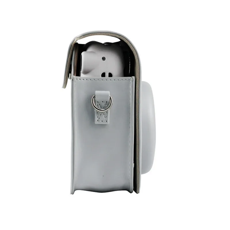 Чехол для камеры Fujifilm Instax Mini 11 сумка из ПУ кожи с серым медведем через плечо