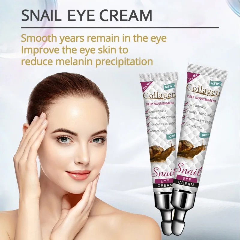

20ml Snail Collagen Anti Anti-aging Remove Dark Circles Fine Lines Eye Bag Eyes Care Eye Cream Deep Moisturizing Eye Cream
