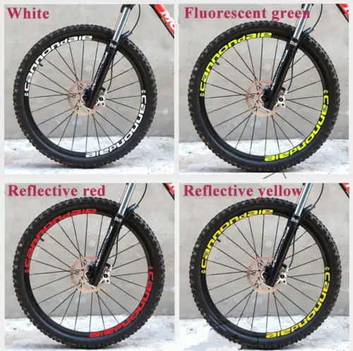 17 наклеек MTB обод Набор комплект двух колес наклейки для 26er 27.5er 29er дюймов cannondal e race