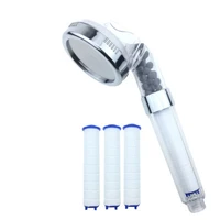 shower head negative ion pressurized plastic shower opp cotton filter bathroom accessories