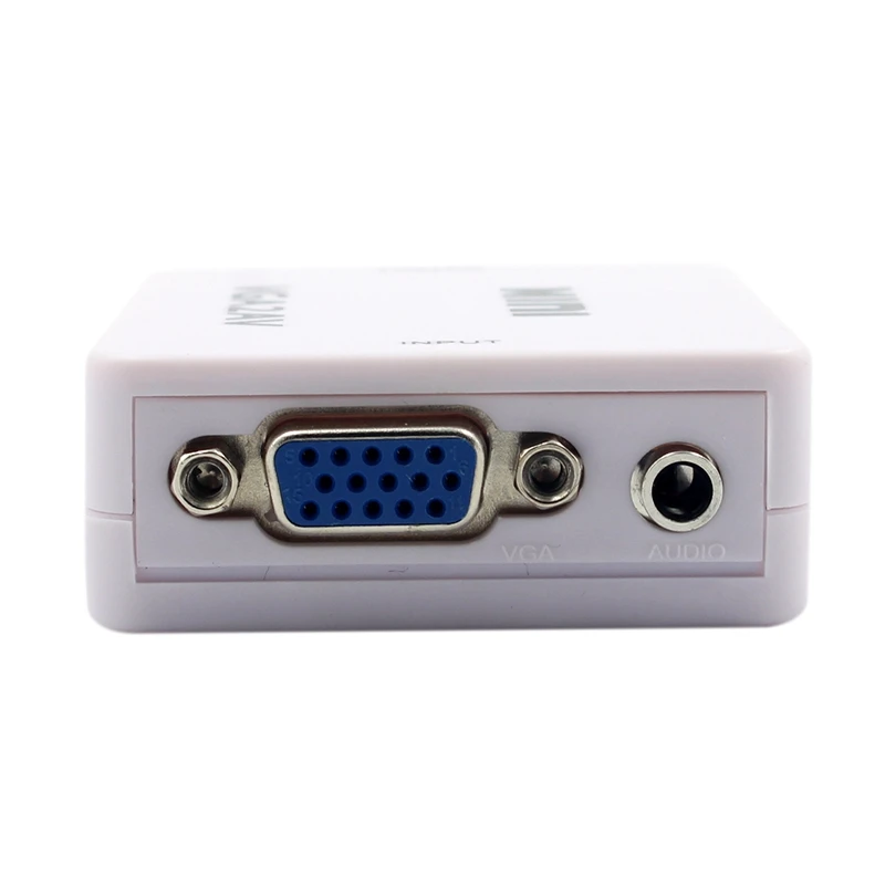 1080P мини VGA к RCA AV конвертер с 3 5 мм 2AV/CVBS Аудио + аудио ПК преобразователь