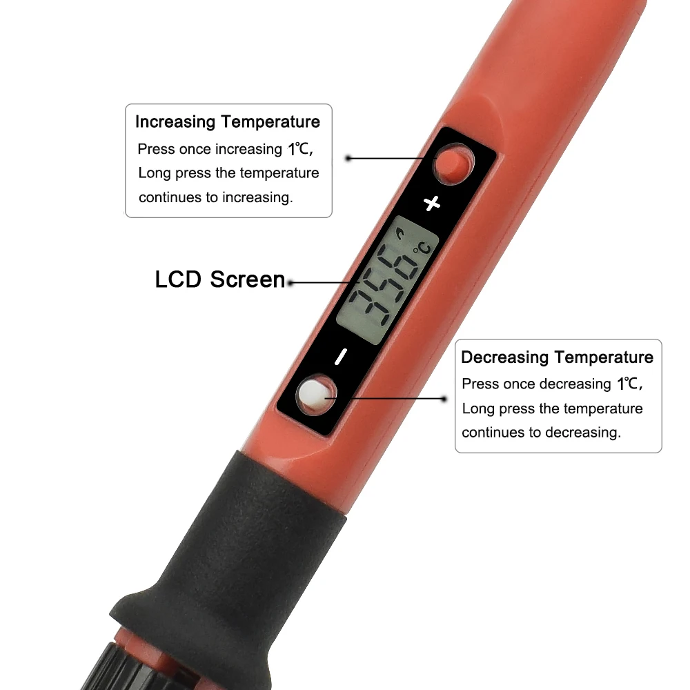 NEWACALOX ЕС/США 80 Вт Цифровой паяльник температура дисплея LCD регулируемые сварочные работы станционные инструменты без свинца 180-480C